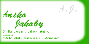 aniko jakoby business card