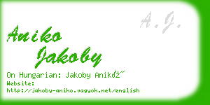 aniko jakoby business card